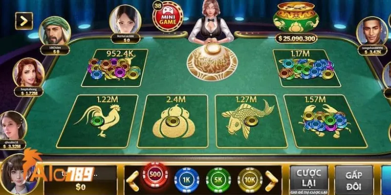 Cách chơi bầu cua online các bước