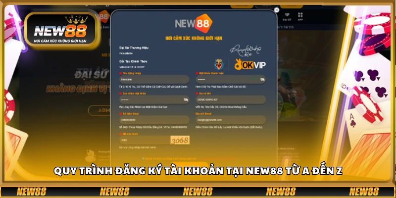 Hướng dẫn từng bước để tạo tài khoản New88 hoàn chỉnh